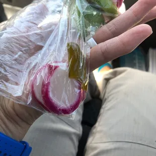 That's all they gave for sides. No jalapeños. Just radish and lime.