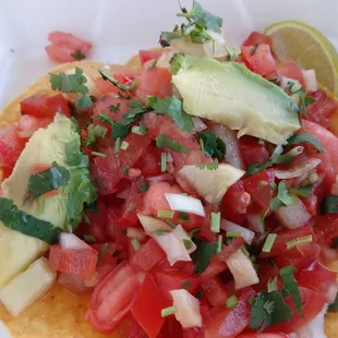 Is this tomato tostada for $4.00