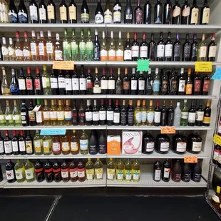 The Wall Of Wines On Clearance at Mario's Corner Market.  Closing Permanently!  8/30/2024