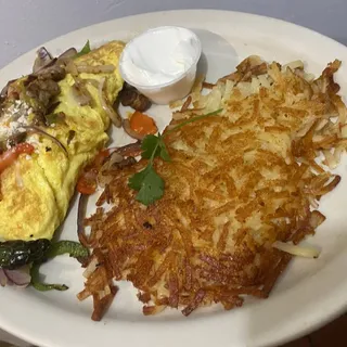 Chicken Fajita Omelette