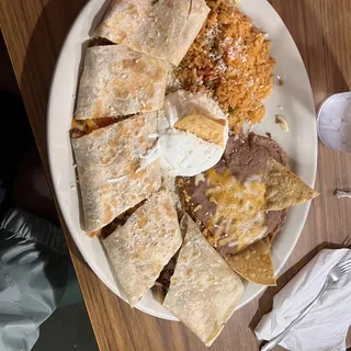 Cheese Quesadilla Ranchera Plate