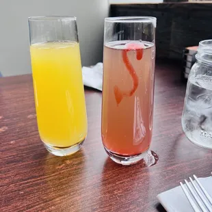 Original Mimosa, and the Superman Mimosa!