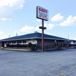 the front of the restaurant