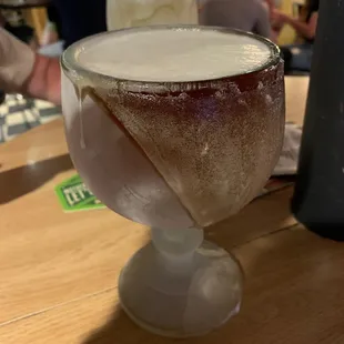 Yuengling in a fishbowl