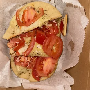 This was after they remade it for us and it was only slightly cooked better, tomatoes still a bit hard