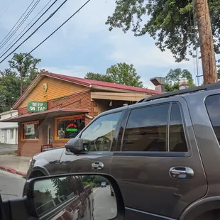 driving up and spotting it!