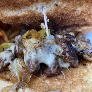 Filet Tip Hoagie - close up