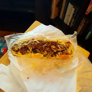 Mushroom Steak whole cut in 4s.