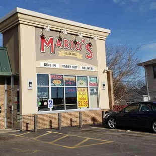 the outside of the restaurant