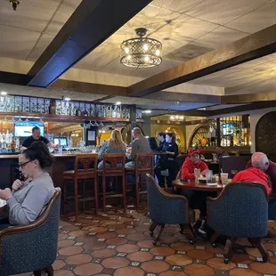 people sitting at tables