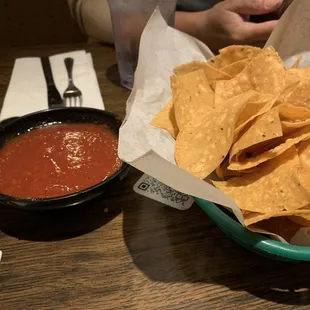 Great chips and salsa
