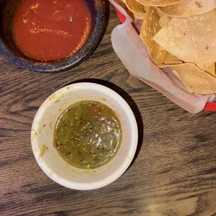 Complimentary Chips and salsa.