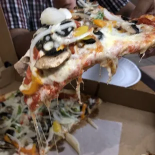 Right out of the oven Godfather Pizza