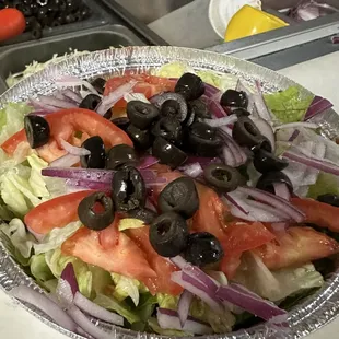 A salad from Mario&apos;s Pizza in El Mirage, Arizona