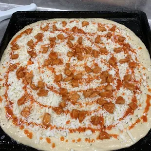 Buffalo style pizza