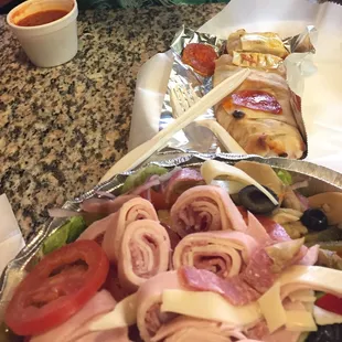 Salad and personal boli