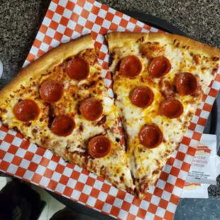 2 slice meal, drink not shown here.