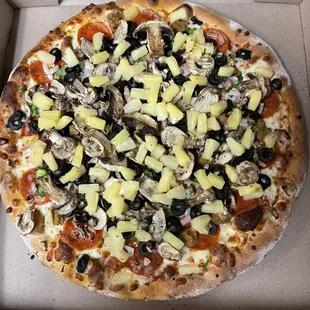 Supreme Pizza with Pineapple