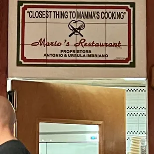 a close up of a sign