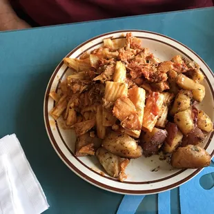 Items from the buffet.