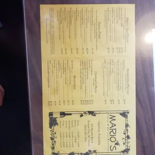 Front Menu