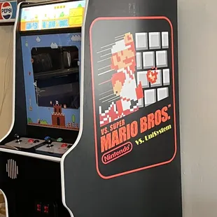 an old style arcade machine