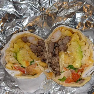 Gourmet burrito