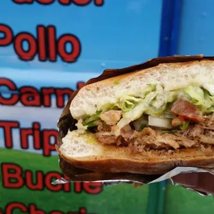Carnitas torta with everything - $6 - the best