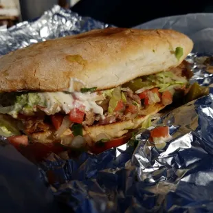 Carnitas Torta- $7! Heaven all day long!