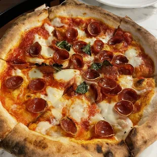 "Large" pepperoni pizza