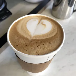 a cup of cappuccino