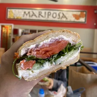 Lox sandwich