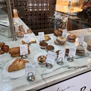 a variety of baked goods