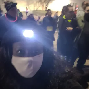 Getting ready to run in the park