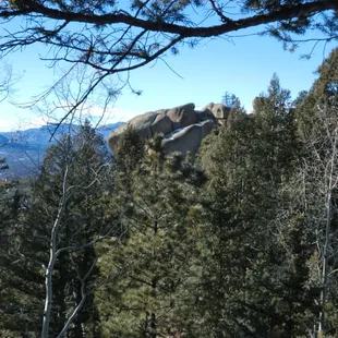View at Twin Rocks cabin