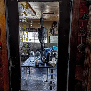 the inside of a coffee shop