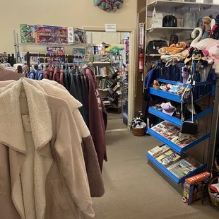 Vintage clothes for sale upstairs