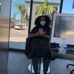 Pandemic hair-box dye and home cut, thank goodness for Taj to the rescue!