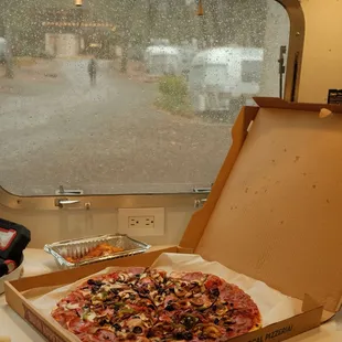 interior, pizza