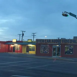 Stack right in the middle. It's at a intersection