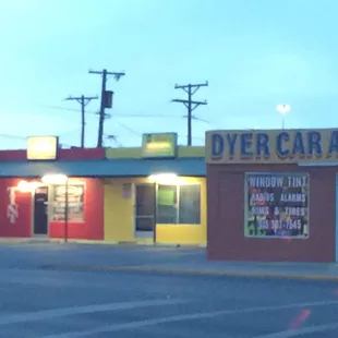 the exterior of the store