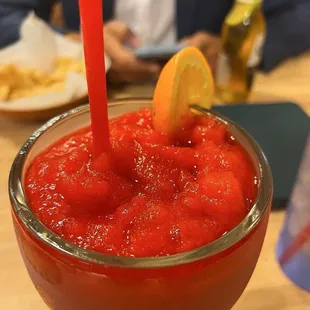 Strawberry margarita.