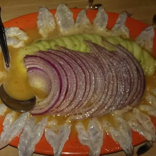 Camarones en Aguachile Rojo