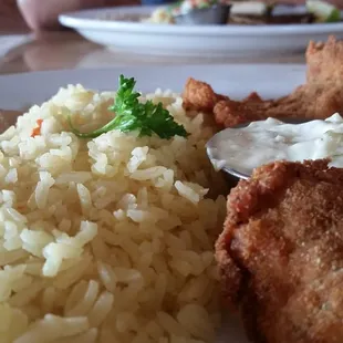 Fried breaded shrimp