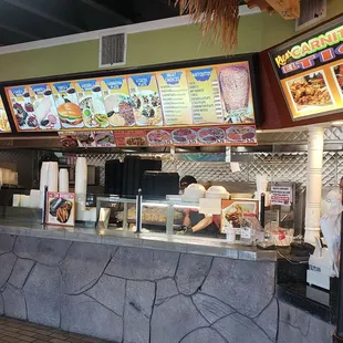 the inside of a restaurant