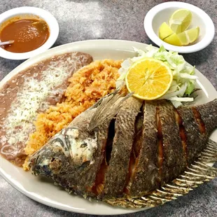 Deep Fried Whole Tilapia, Prepared in Devil&apos;s Sauce