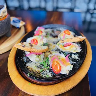 Oysters al Carbón con Crab Meat - a must have