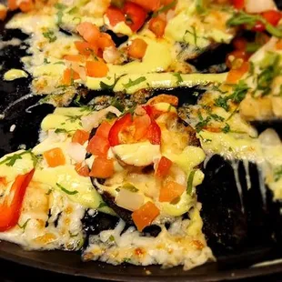 Shrimp.&amp; crab nachos