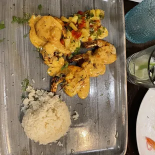 Grilled Sugar Cane Shrimp