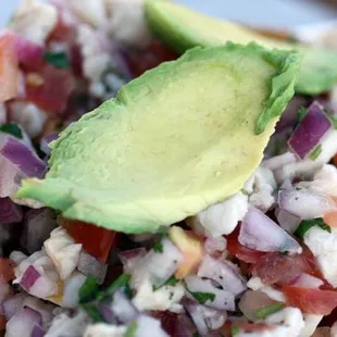 tostadas ceviches (pescado)